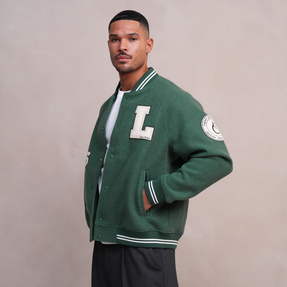 Varsity Jacket Dark Green