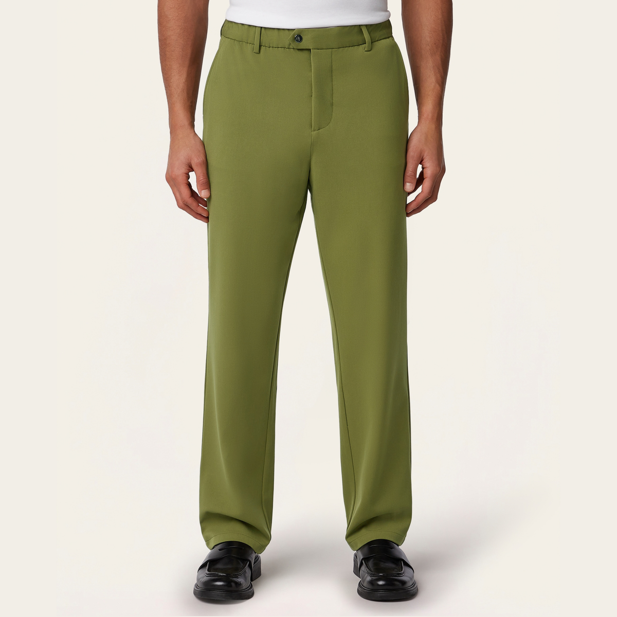 Straight Everyday Pants Olive