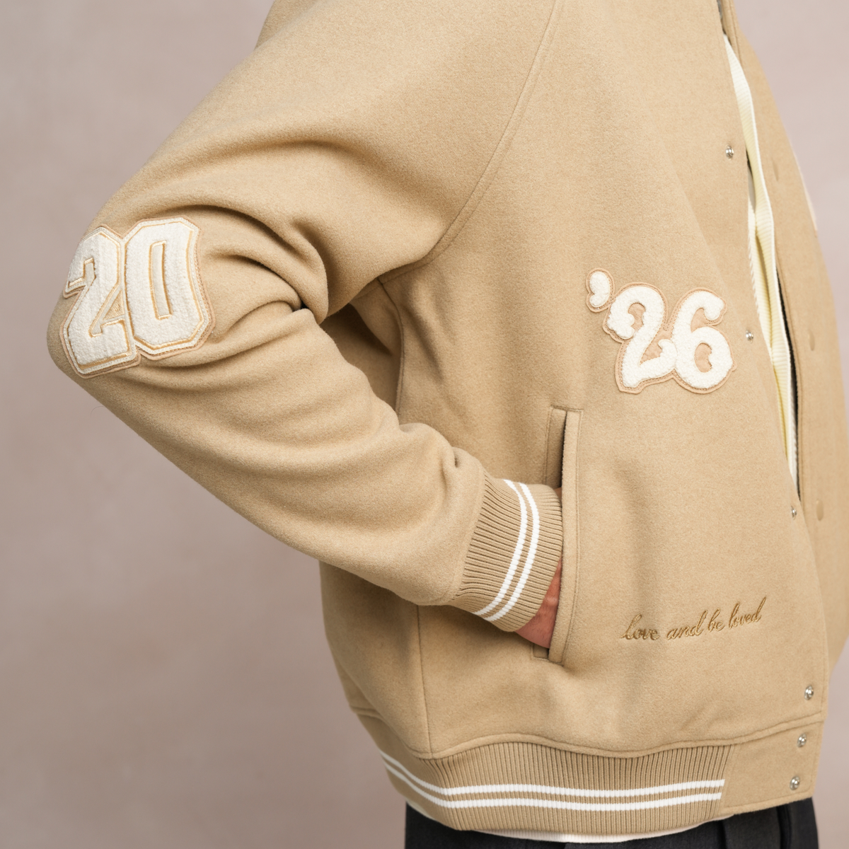 Varsity Jacket Camel