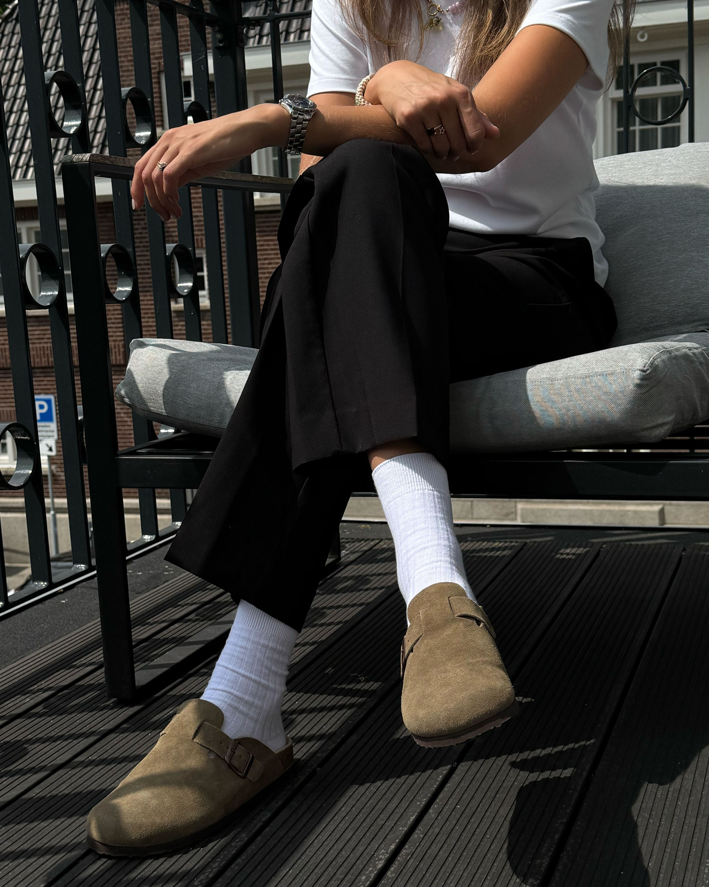 Anti-odour socks White