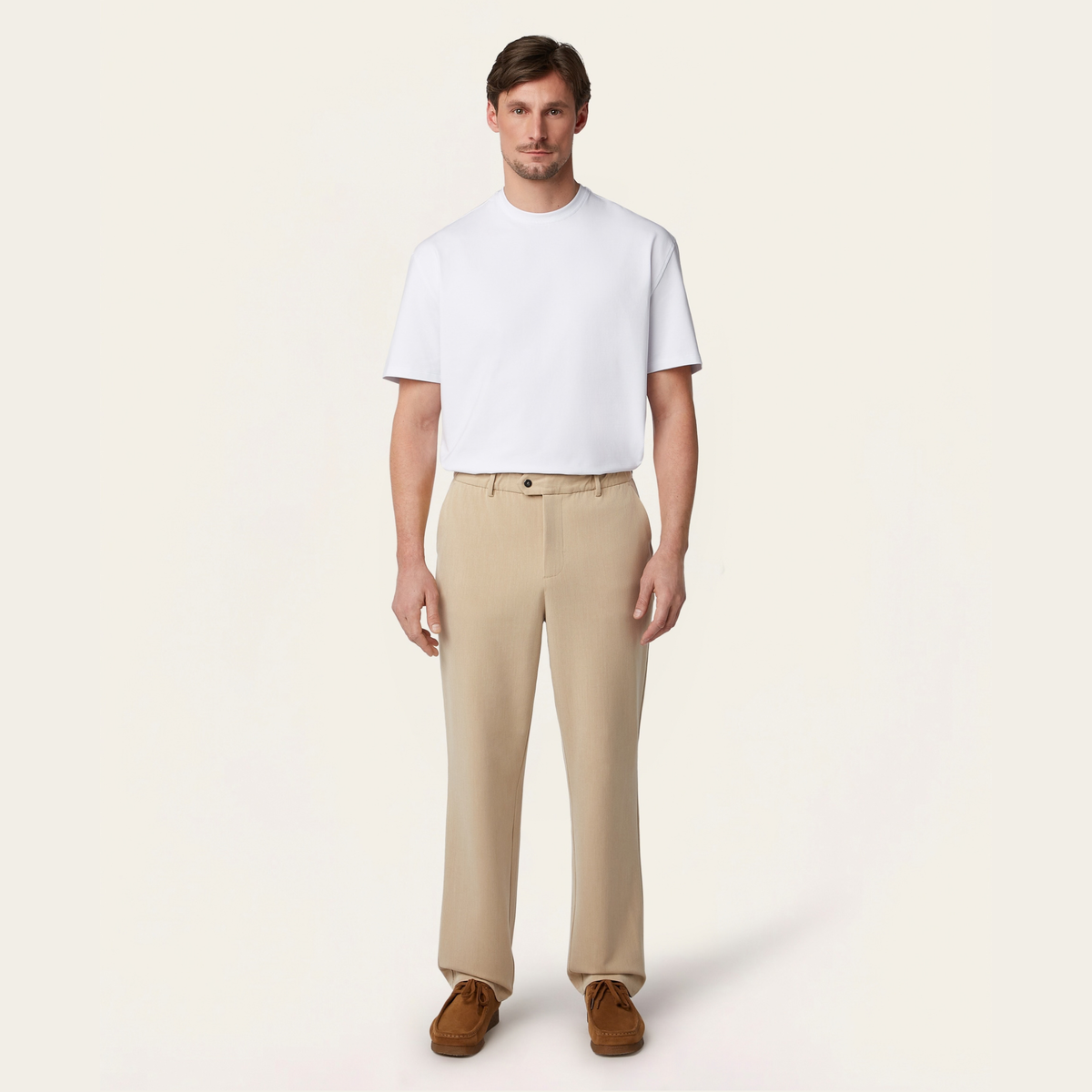 Straight Everyday Pants Sand