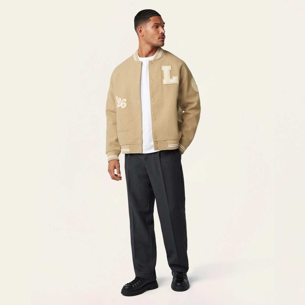 Varsity Jacket Camel