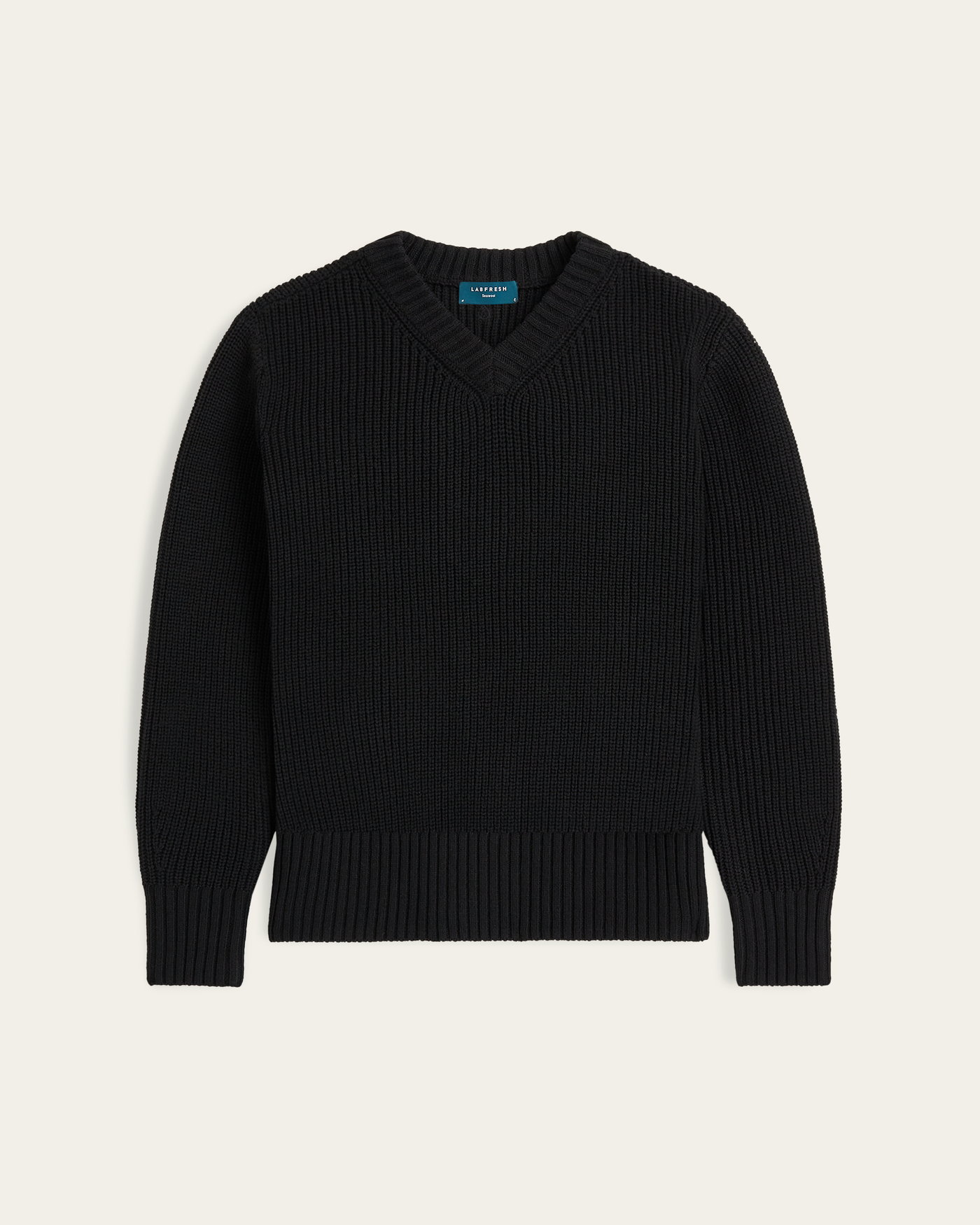 Heavy Seawool V-neck - Black