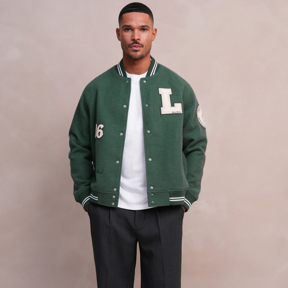 Varsity Jacket Dark Green