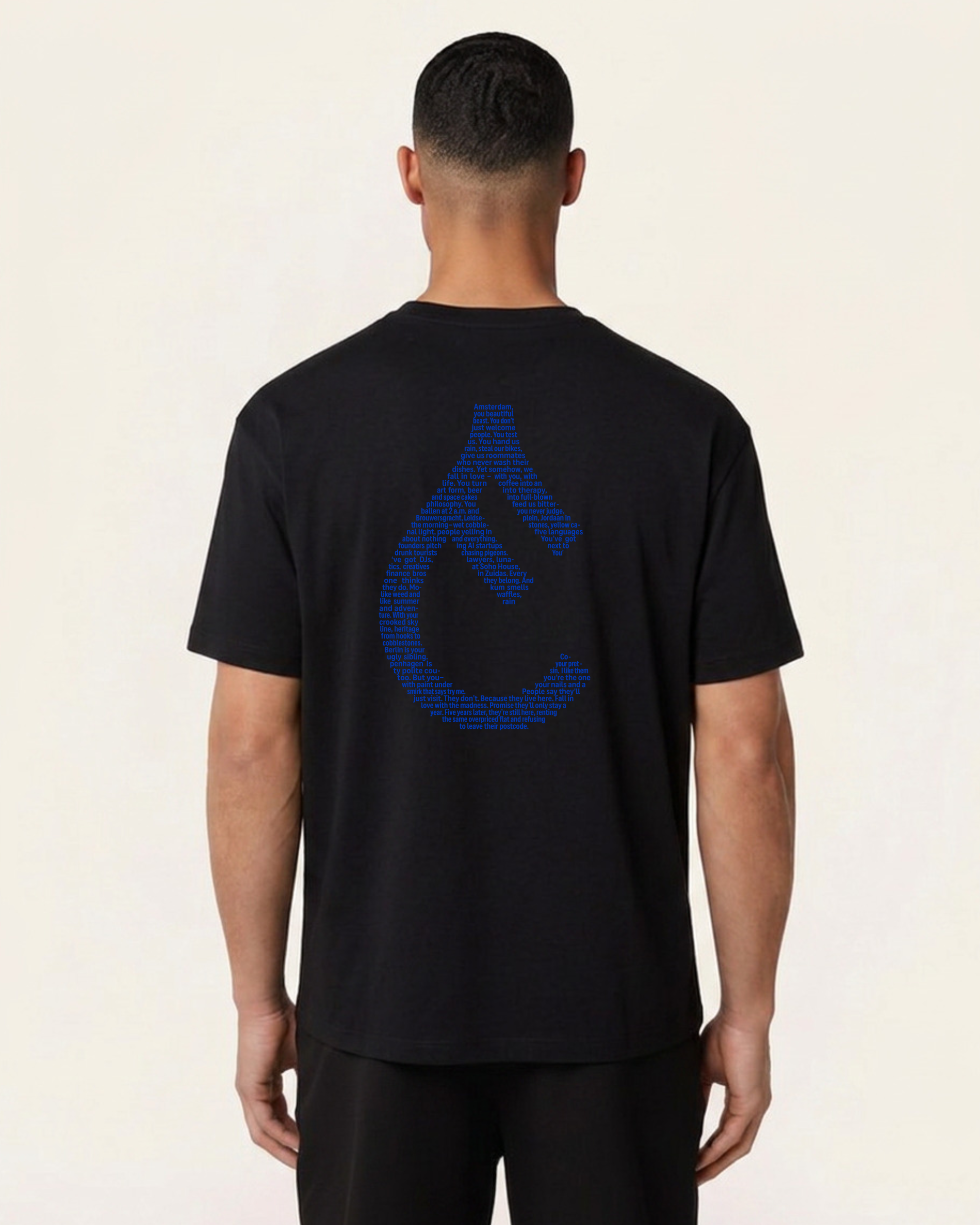 Heavy weight relaxed fit t-shirt Black | Amsterdam