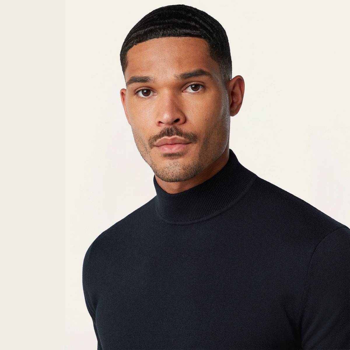 Seawool Mockneck bundle | Navy & Dark brown