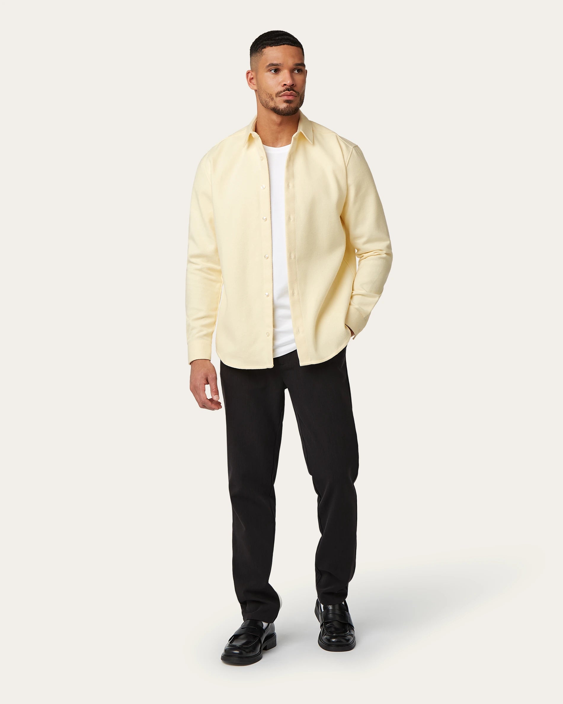 Fringes Shirt In Butter-yellow main image 1