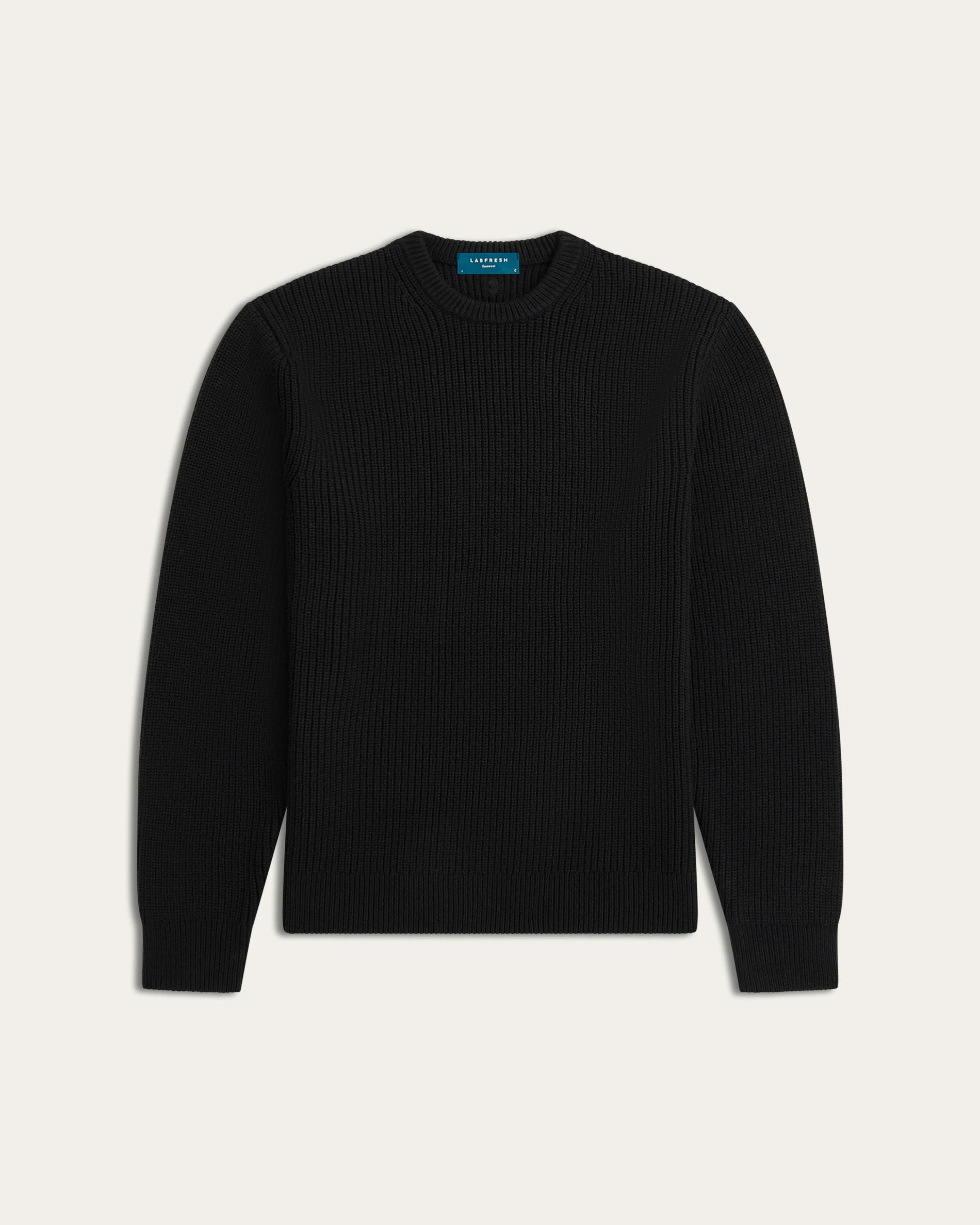 Heavy Seawool Crewneck Black