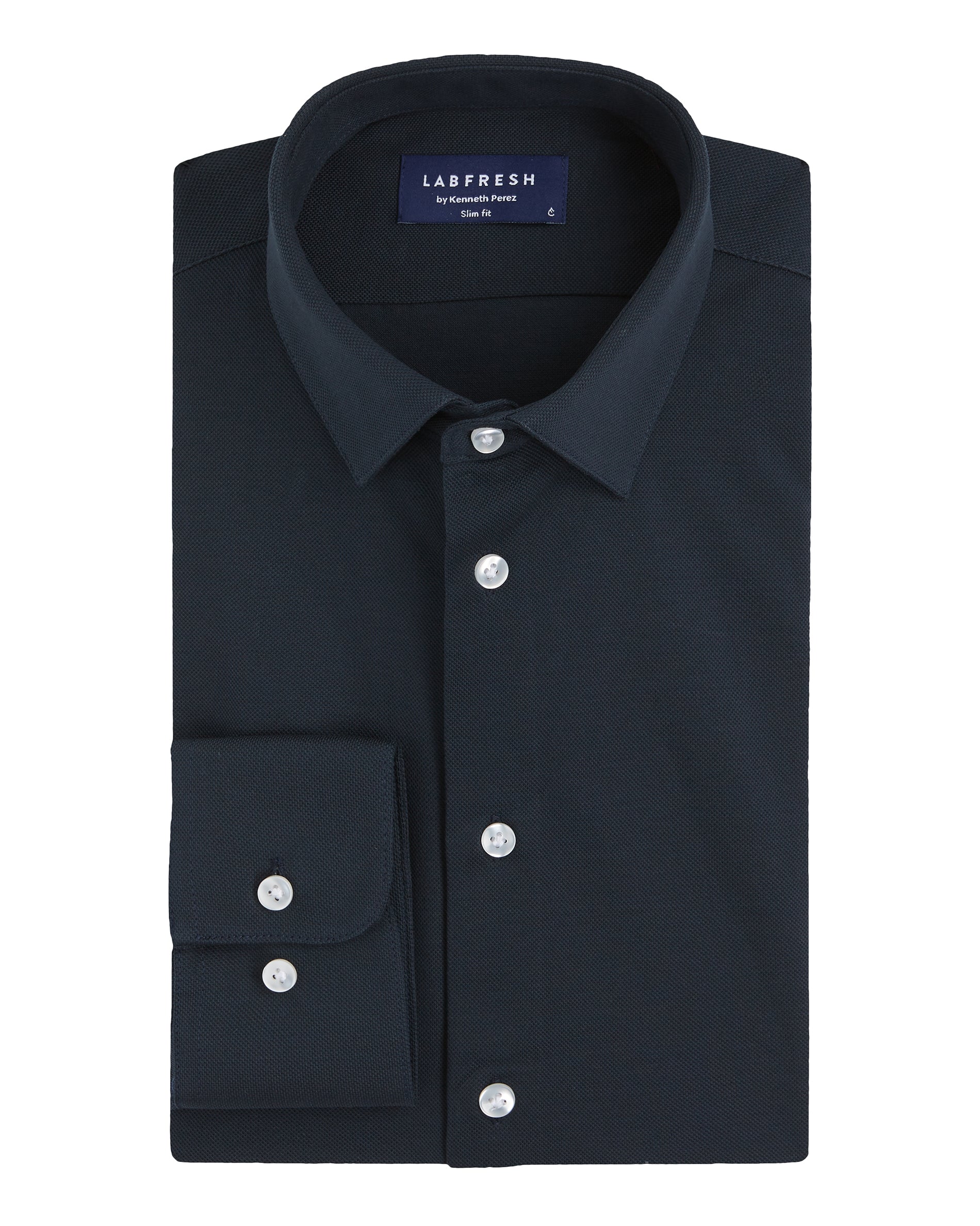 Prior Tech: Knitted shirt navy