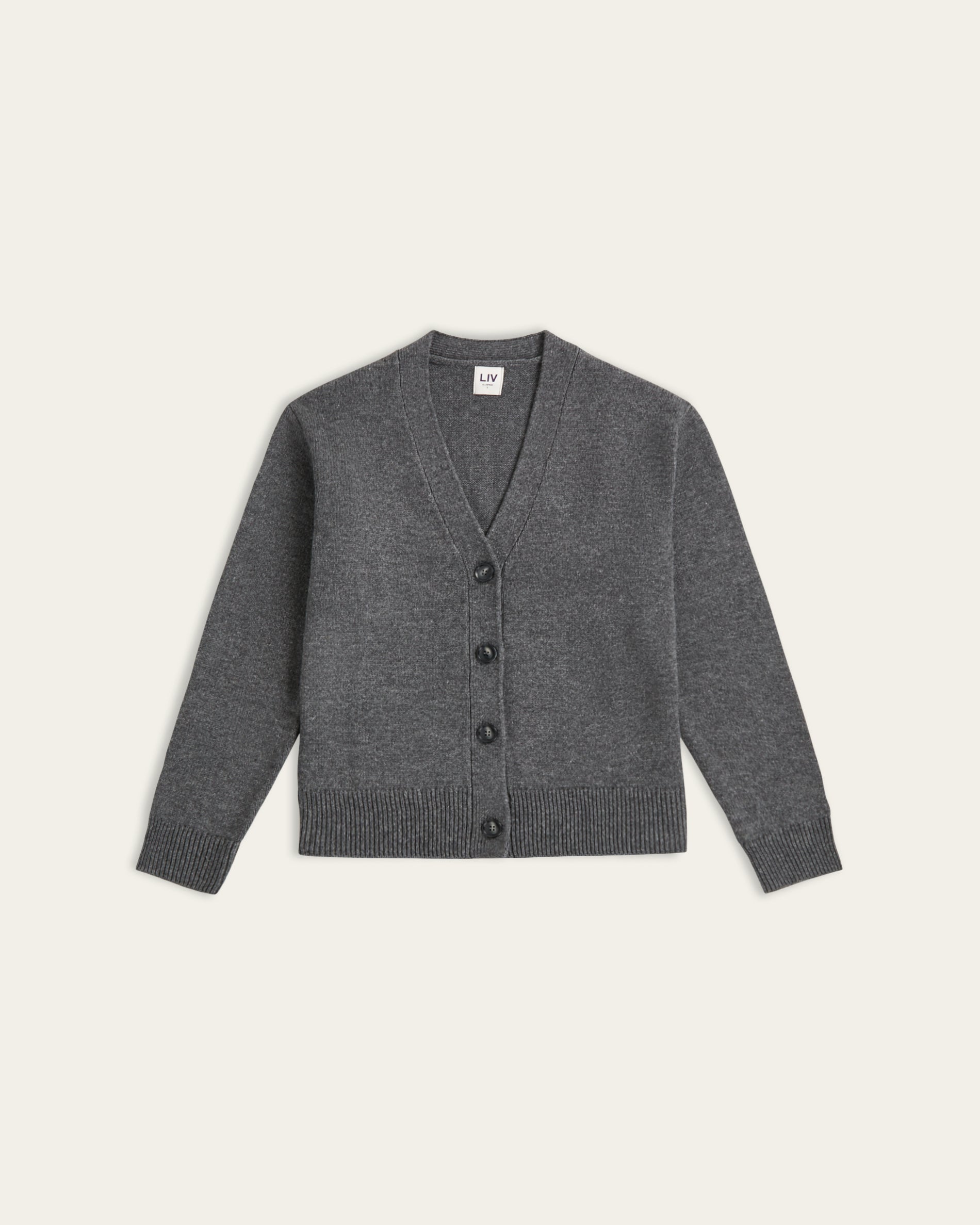 Heavy Seawool Cardigan - Dark Grey