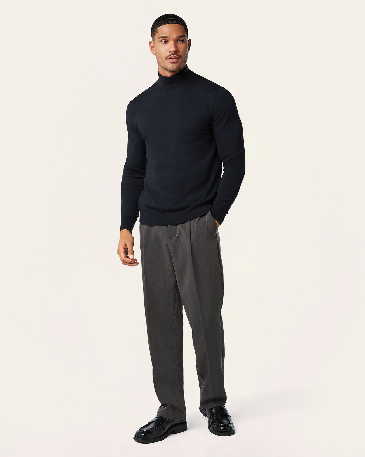 Seawool Mockneck Navy