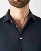 Prior Tech: Knitted shirt navy