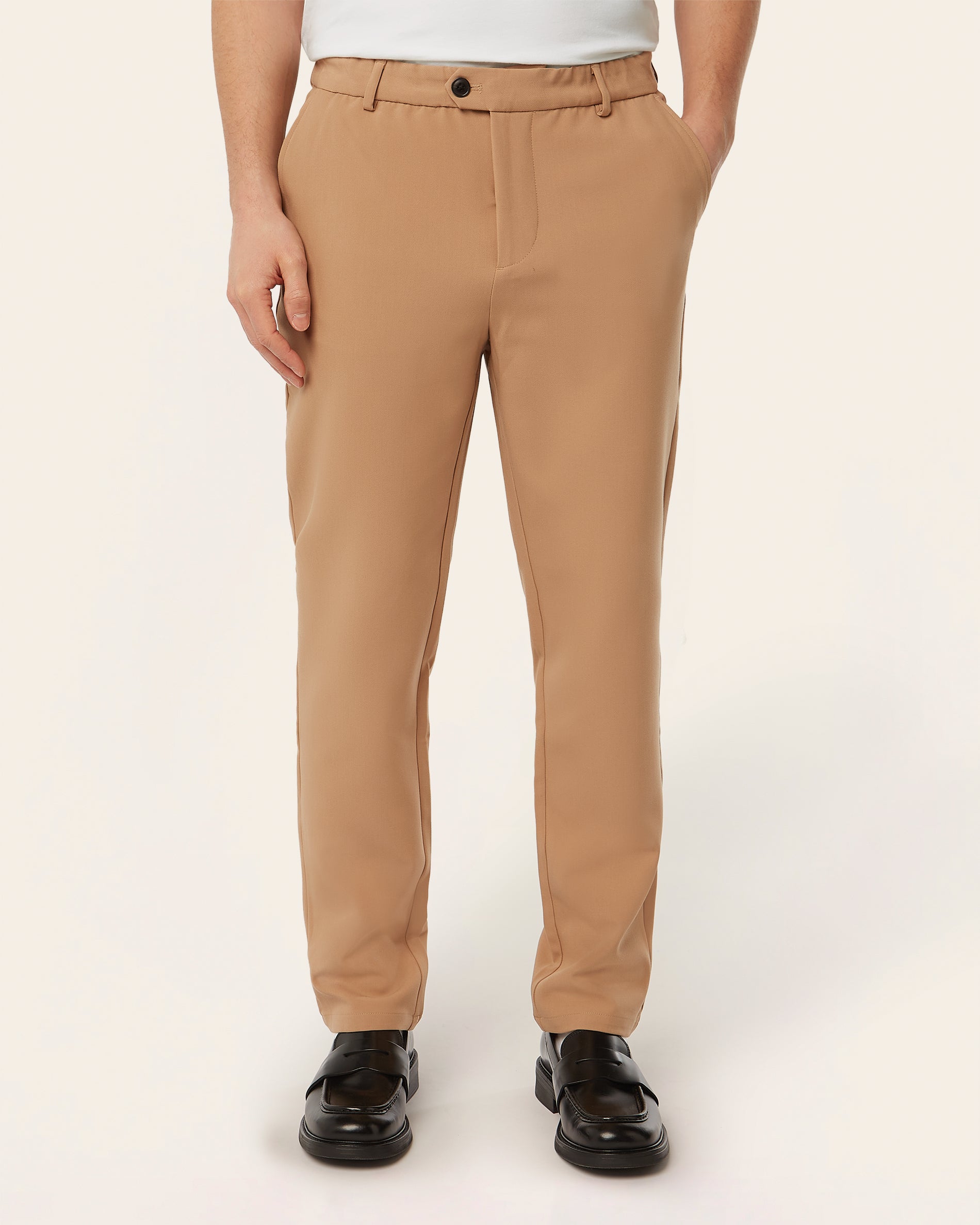 Classic pants 2-pack bundle | Off-white & Camel