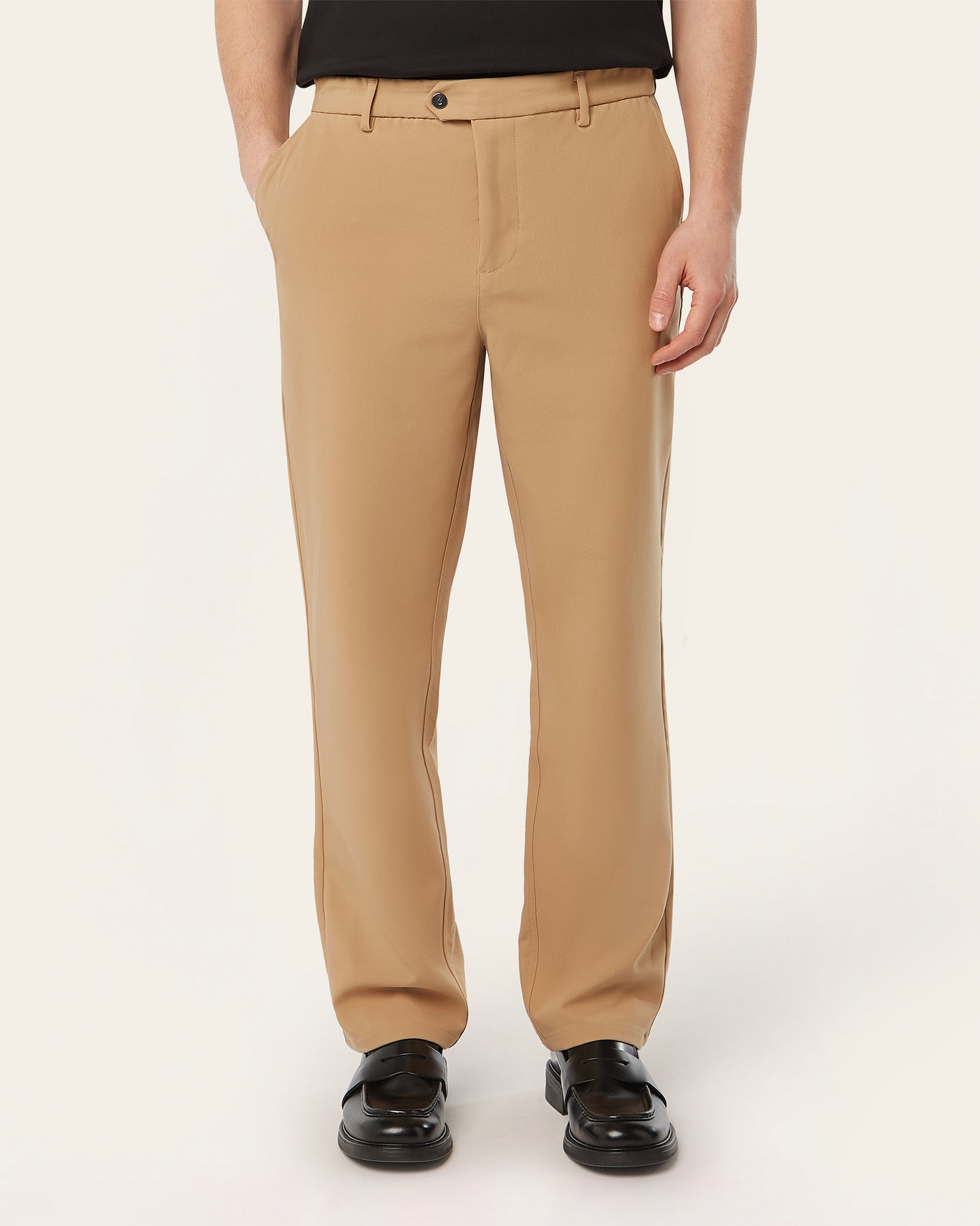 Straight pants Light Camel