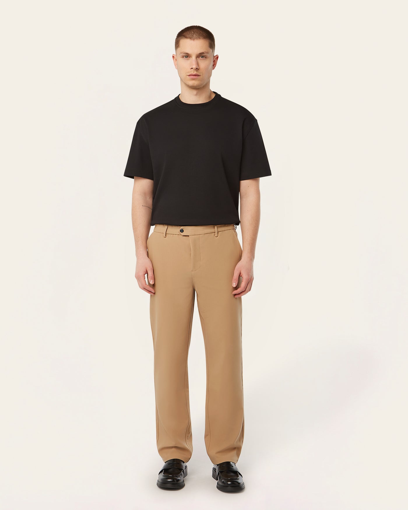 Straight pants Light Camel