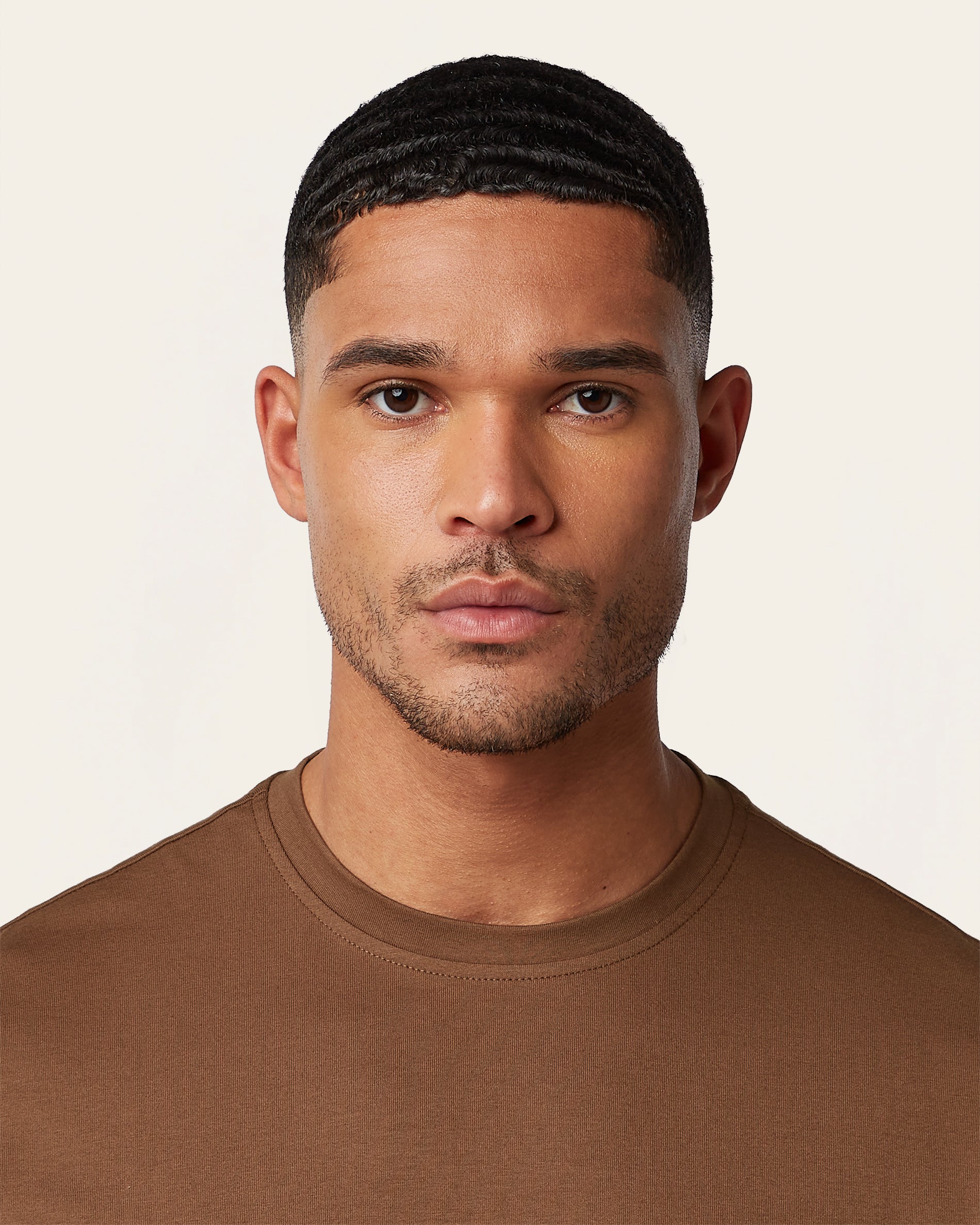 Heavy weight relaxed fit t-shirt Brown