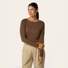 Boatneck Knit - Brown