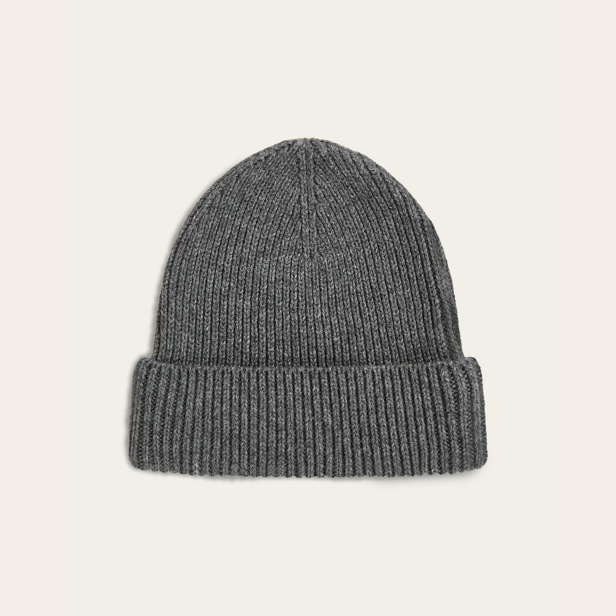 Heavy Seawool Beanie Dark Grey