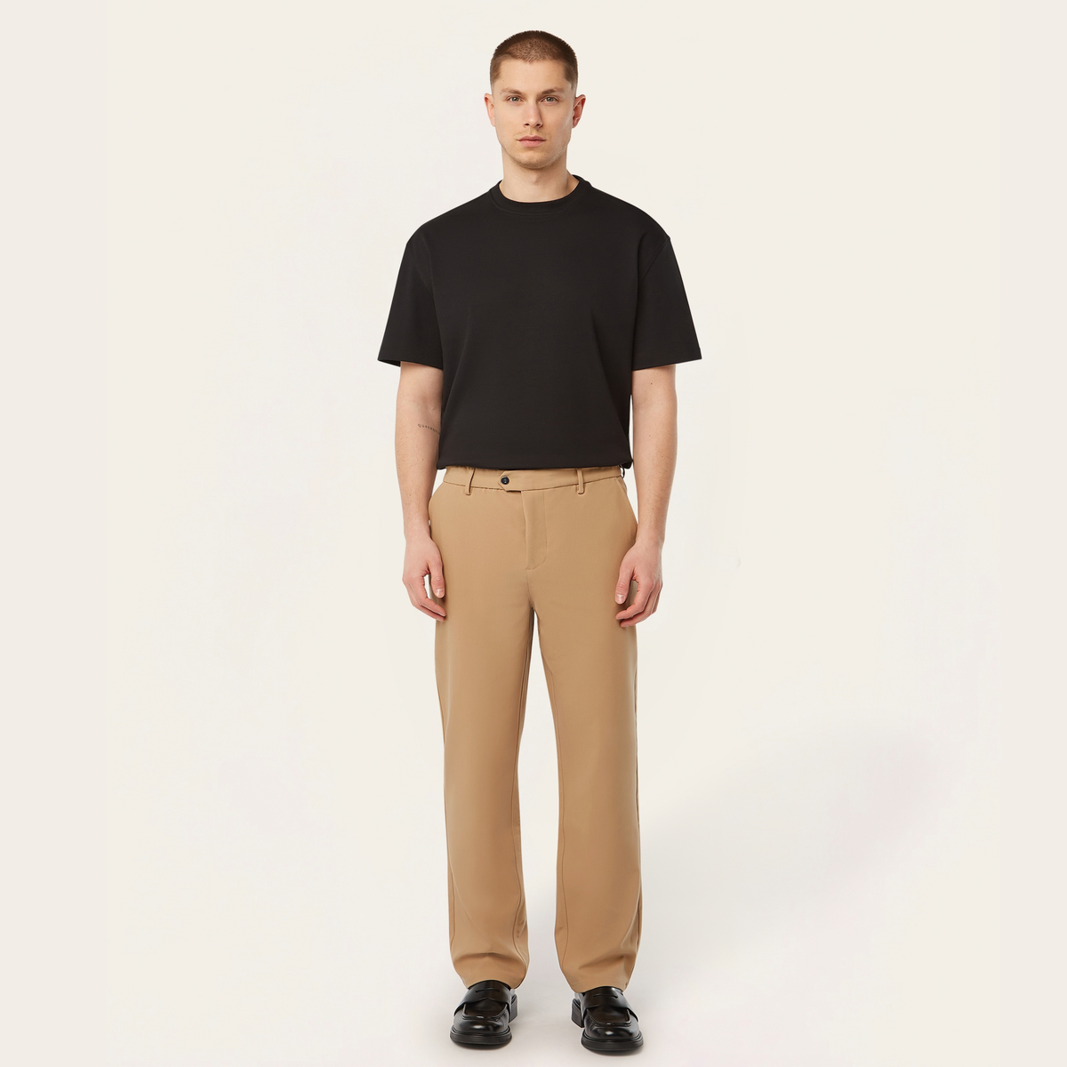 Straight Classic Pants Light Camel