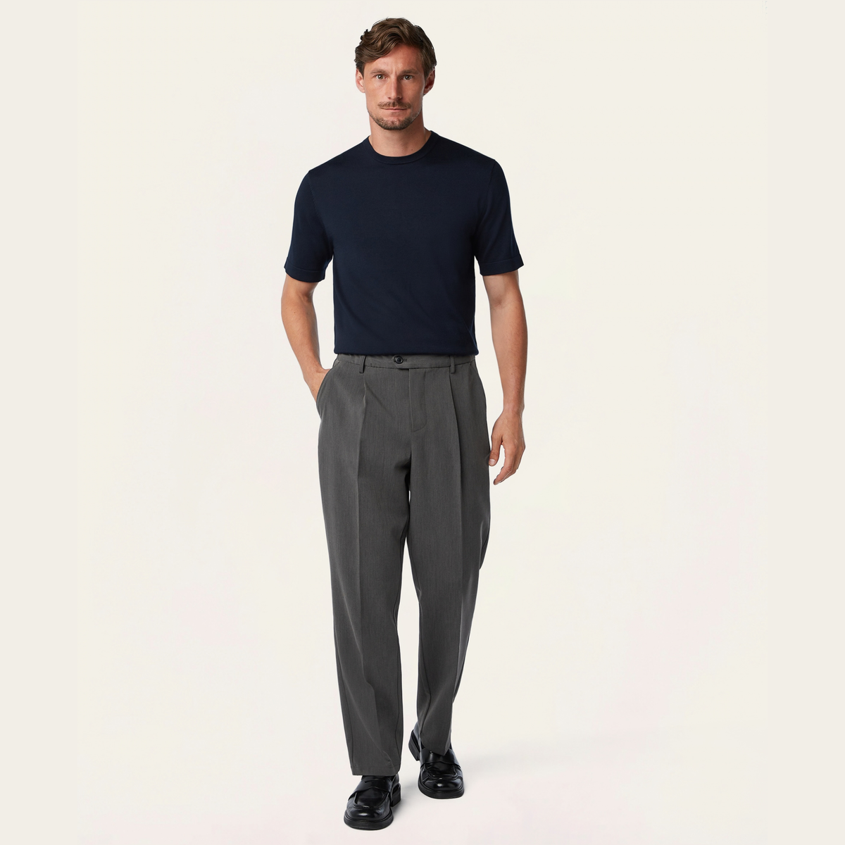 Straight Classic Pants Grey