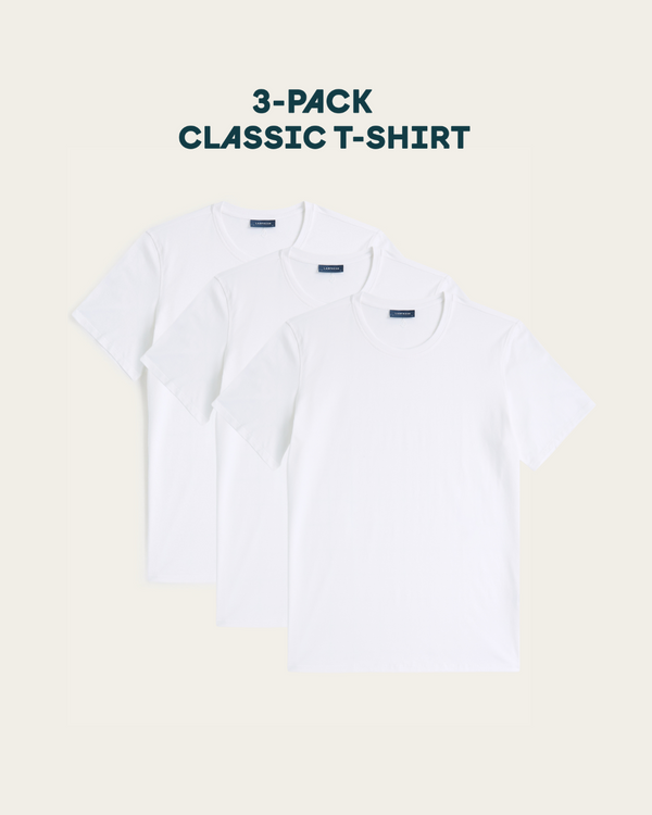 T-shirt 3-pack bundle | White & Black