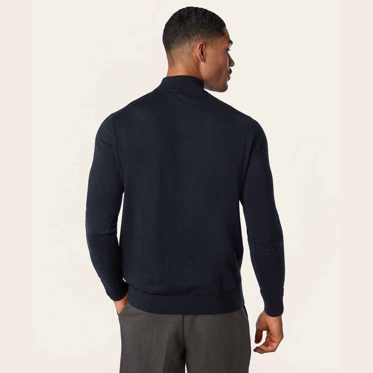 Seawool Mockneck Navy