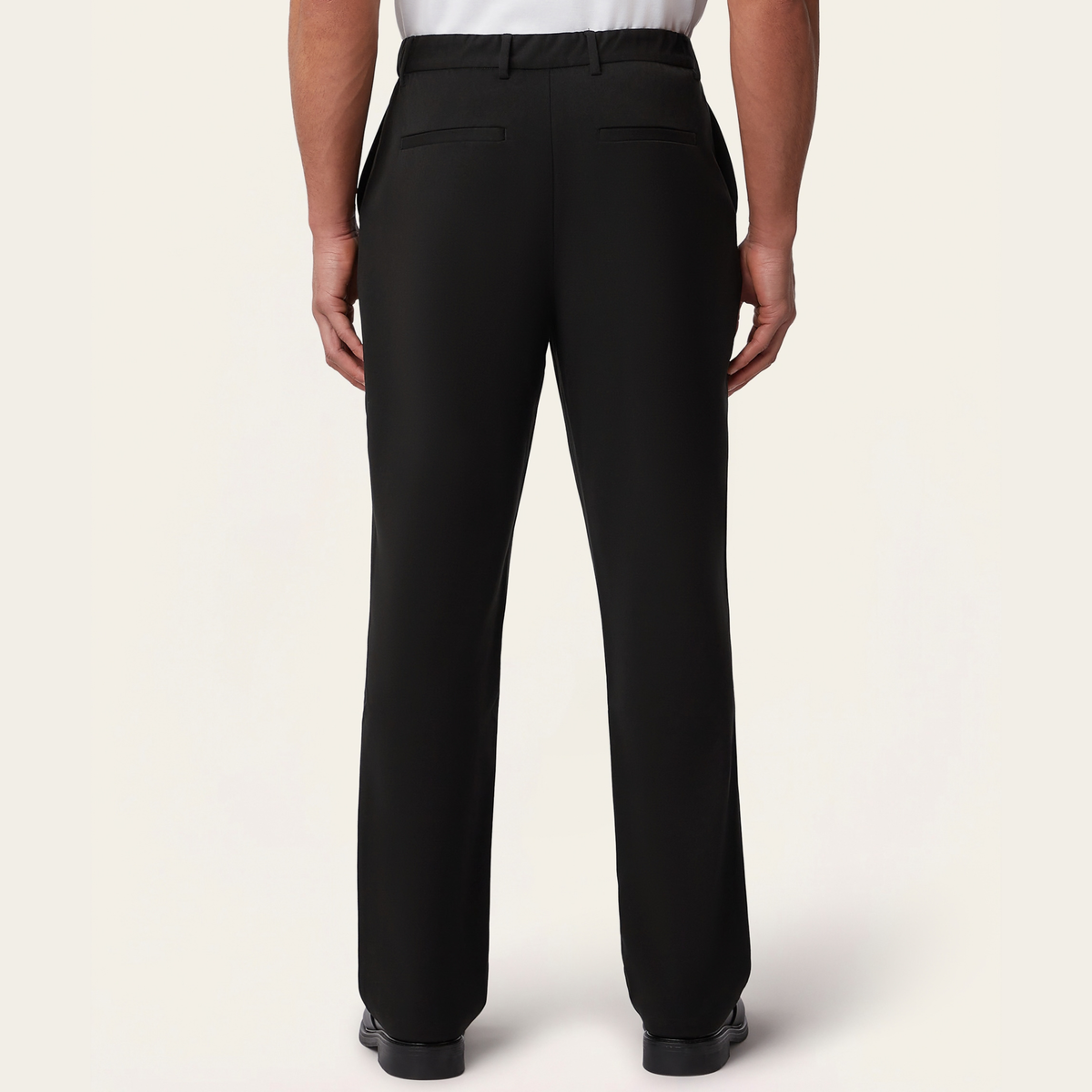 Straight Everyday Pants Black