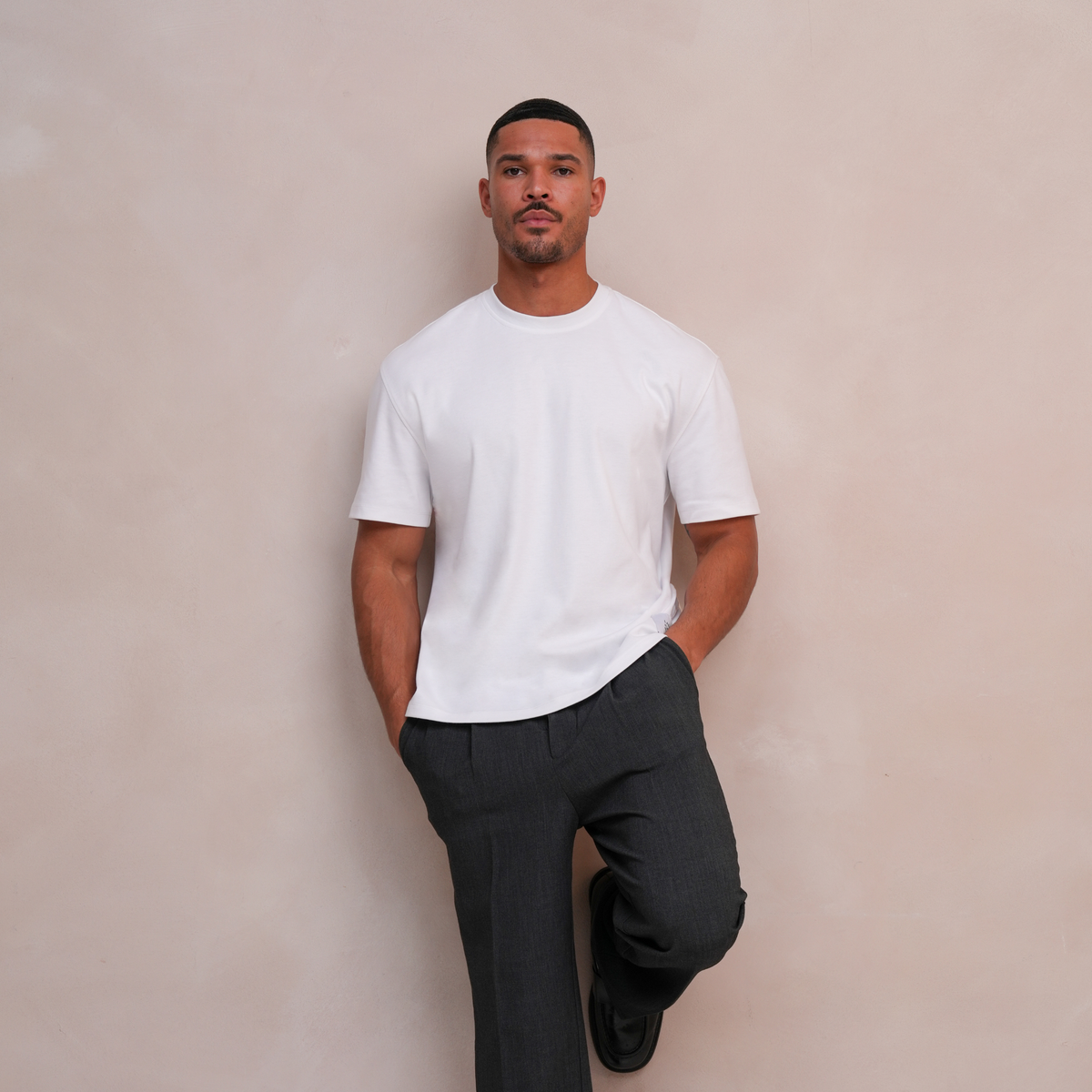 Heavy weight relaxed fit t-shirt white