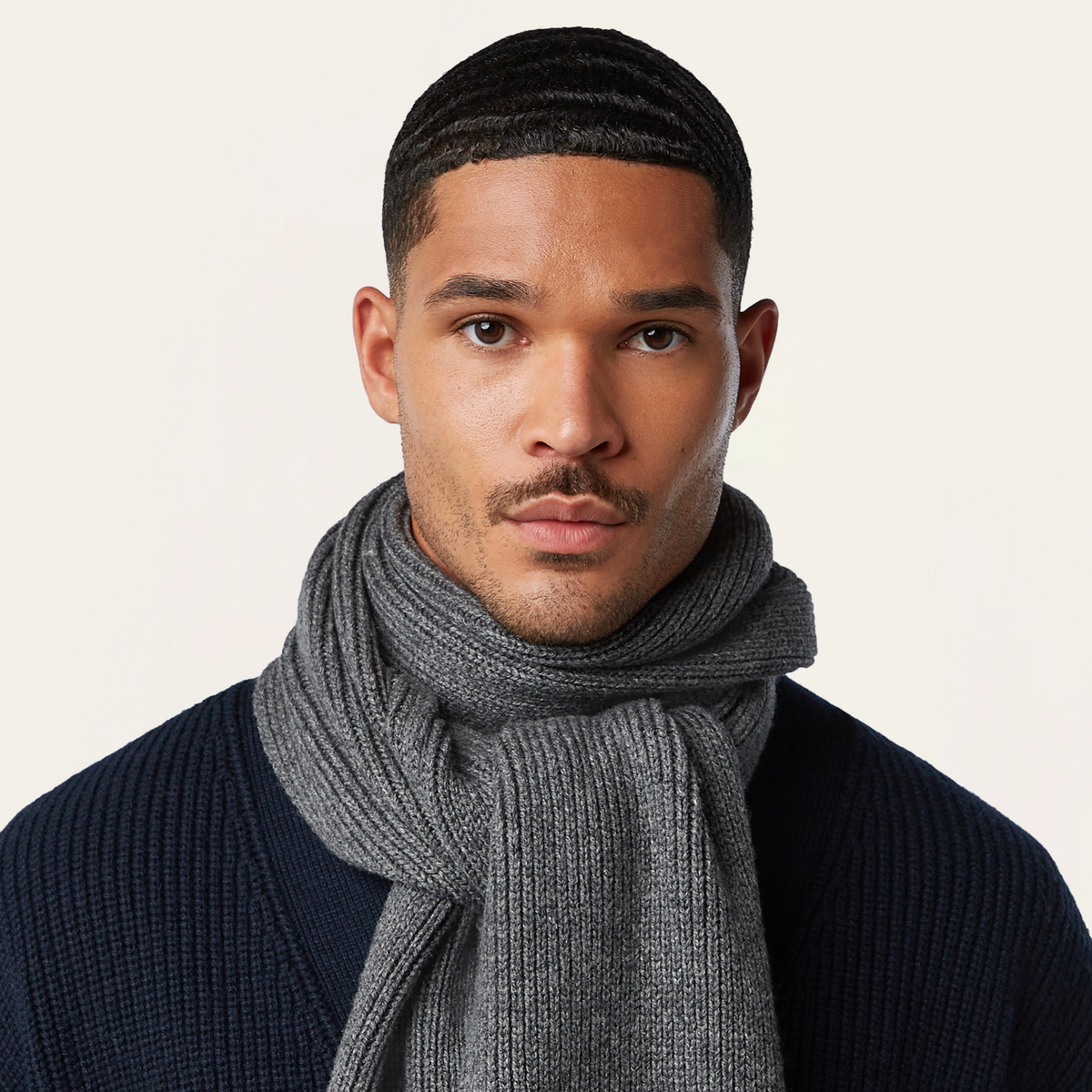 Heavy Seawool Scarf Dark Grey