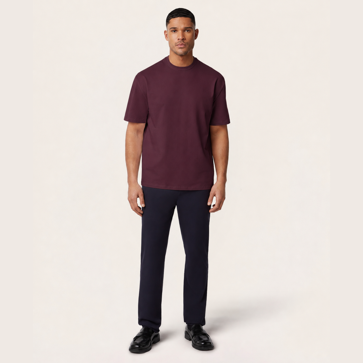 Relaxed Forever T-shirt Dark Burgundy