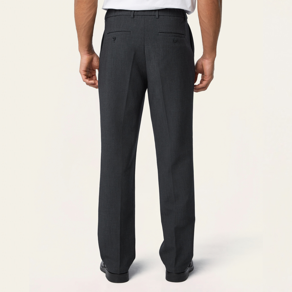 Heavy Pleated pants Dark Grey
