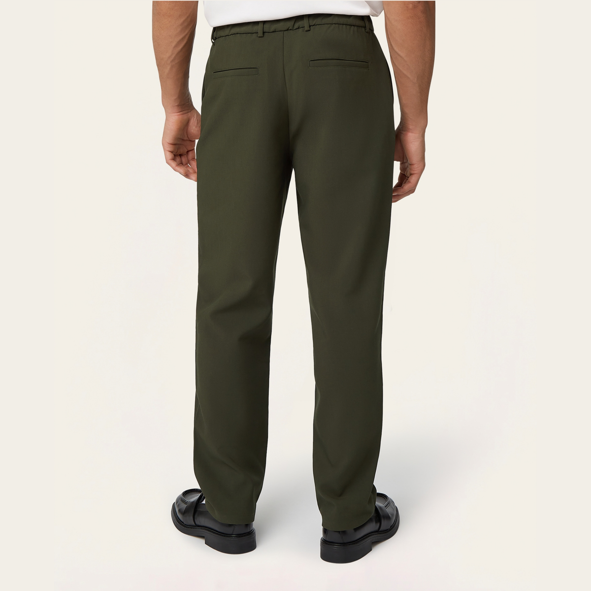 Straight Classic Pants Dark Green