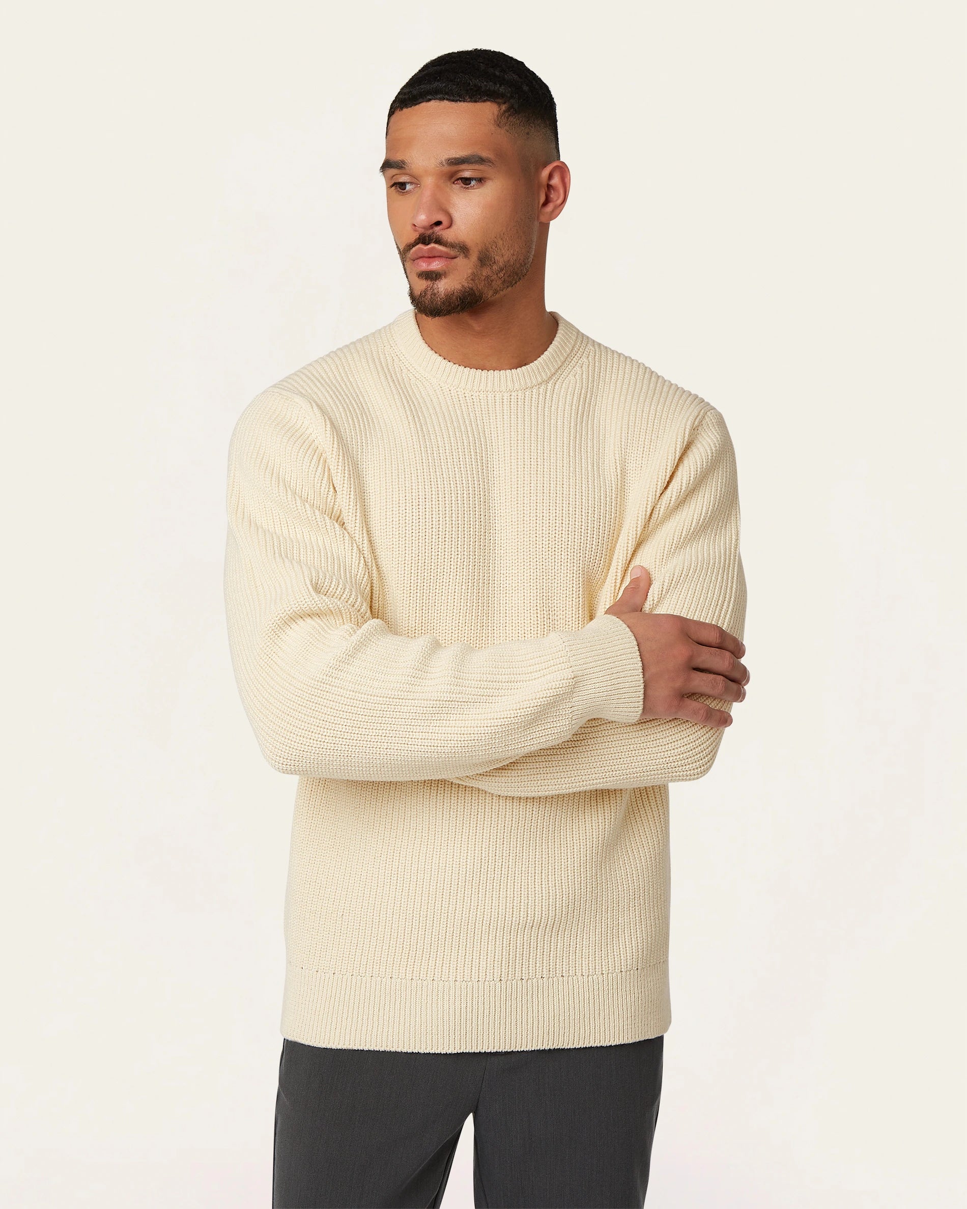 Heavy Seawool Crewneck Off-white