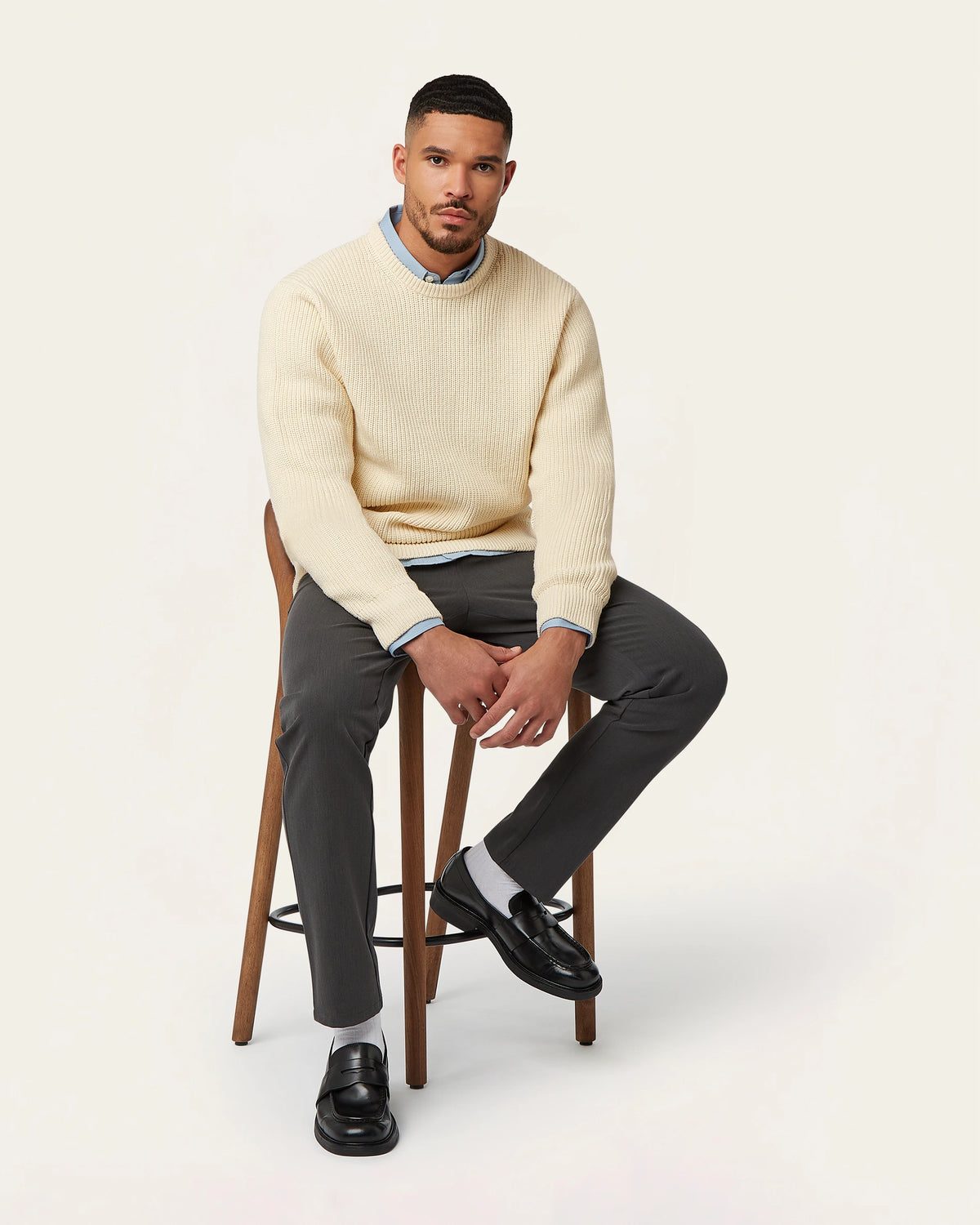 Heavy Seawool Crewneck Off white