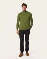 Seawool Half Zip Olive