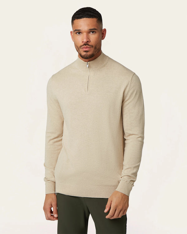 Seawool Half Zip Sand
