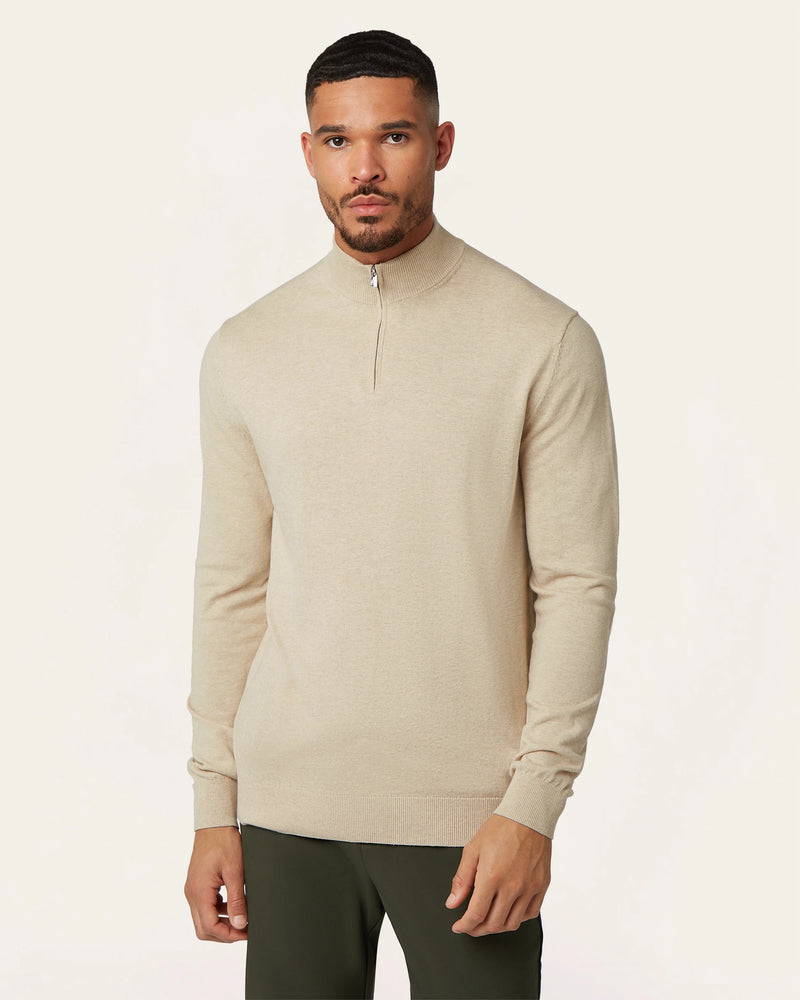 Seawool Half Zip Sand