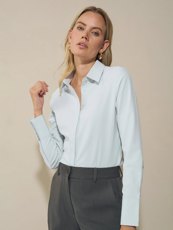 Slim fit Blouse Light Blue