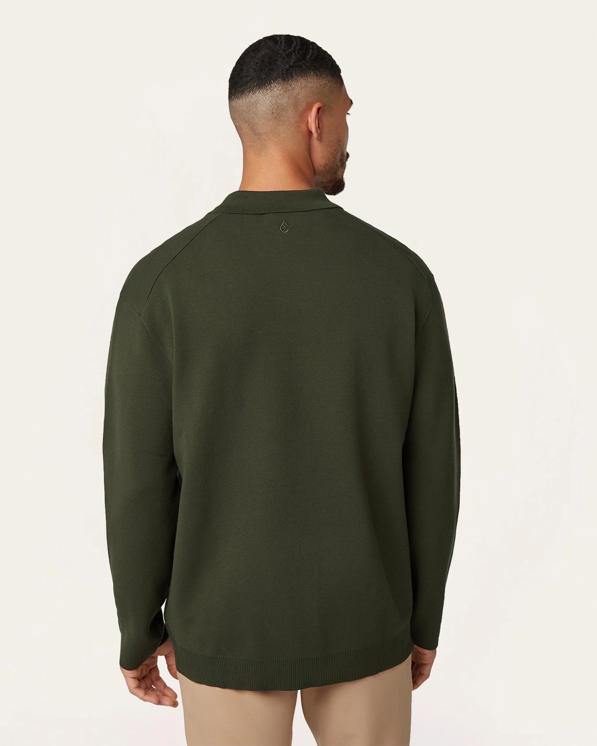 Jacquard Cardigan Dark Green