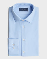 Non-iron stretch shirt blue