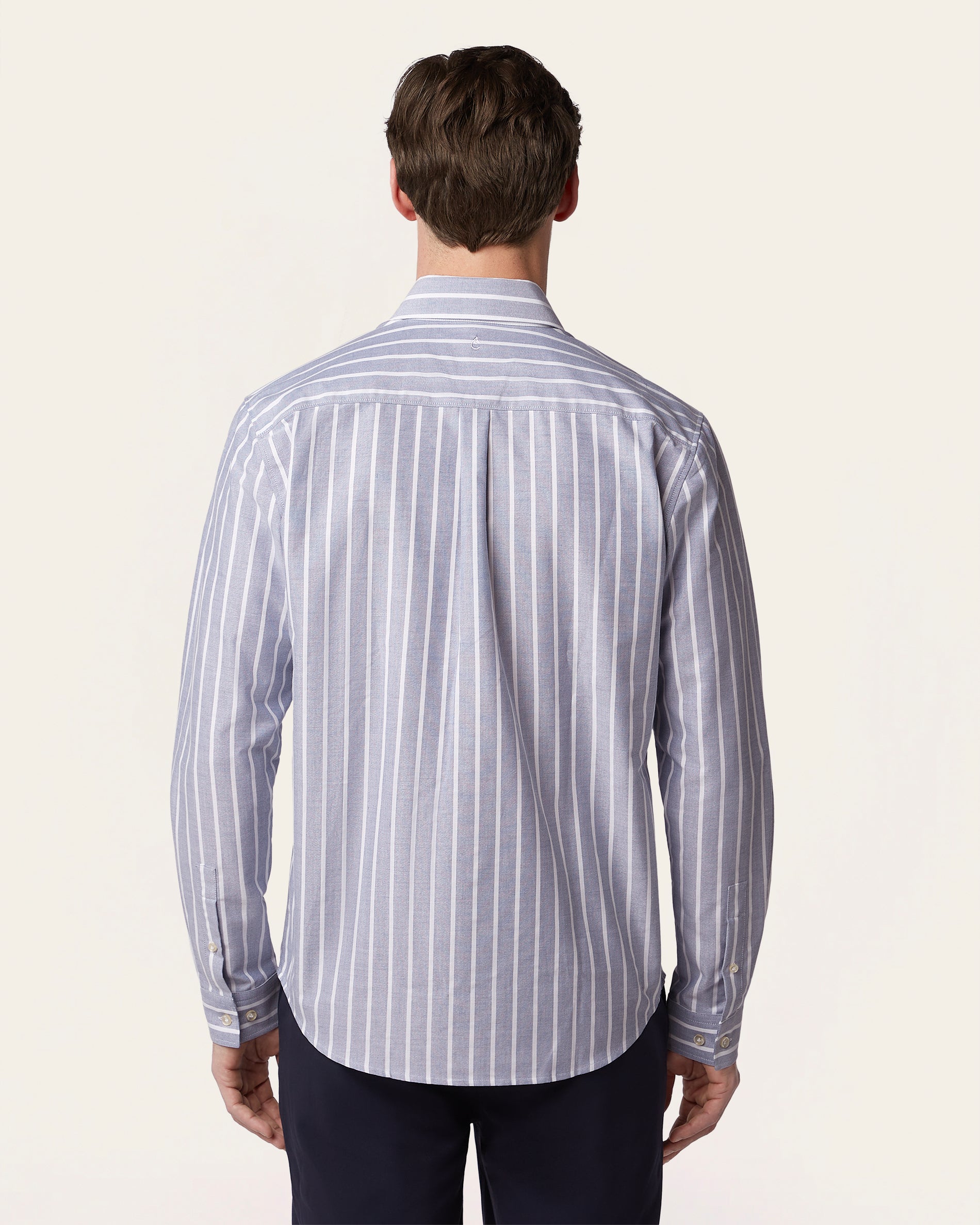 Oxford Shirt Teal / White Stripe
