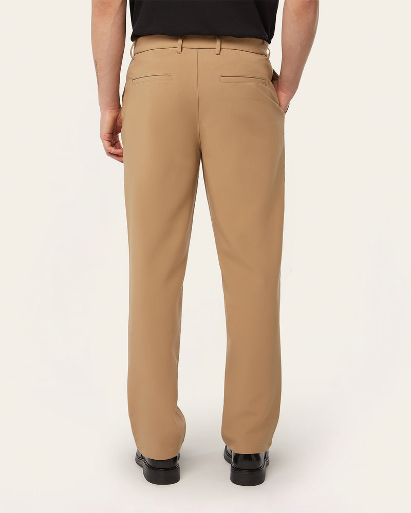 LS Straight pants Light Camel