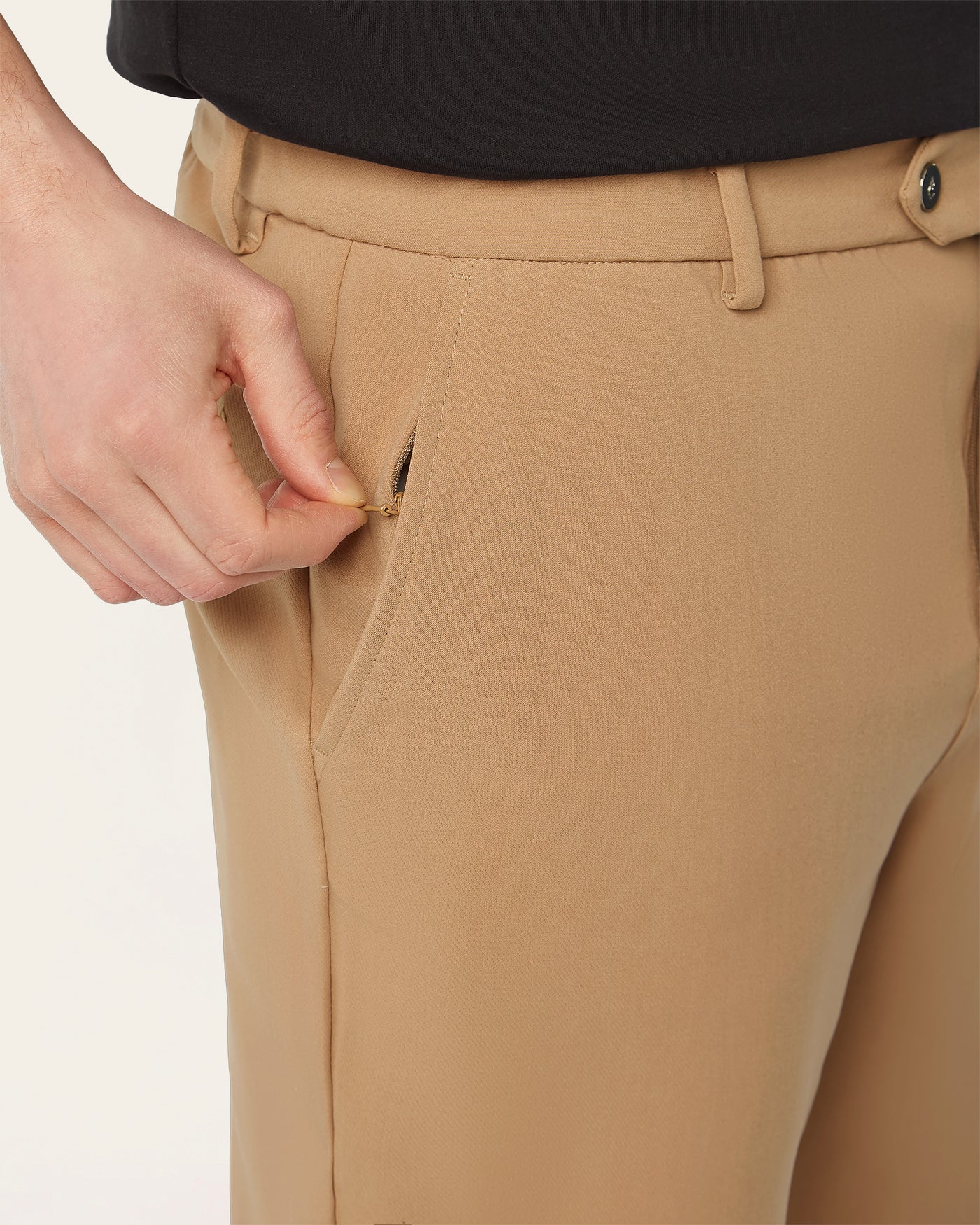 Straight Classic Pants Light Camel