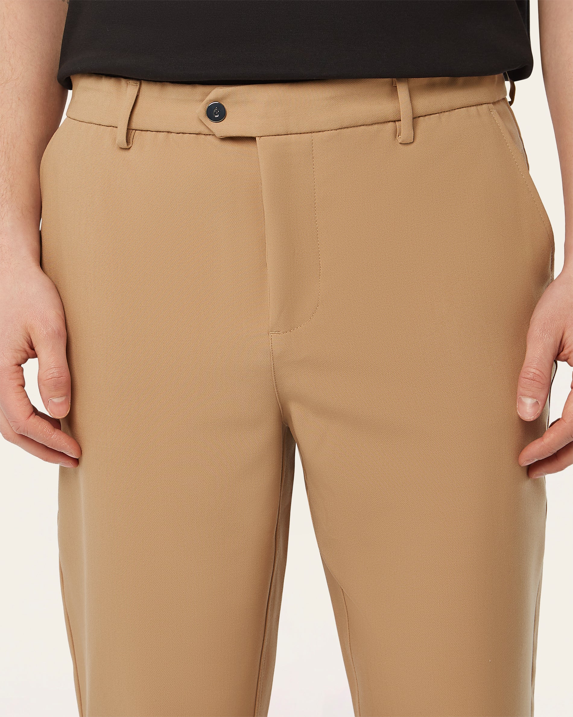Straight pants Light Camel