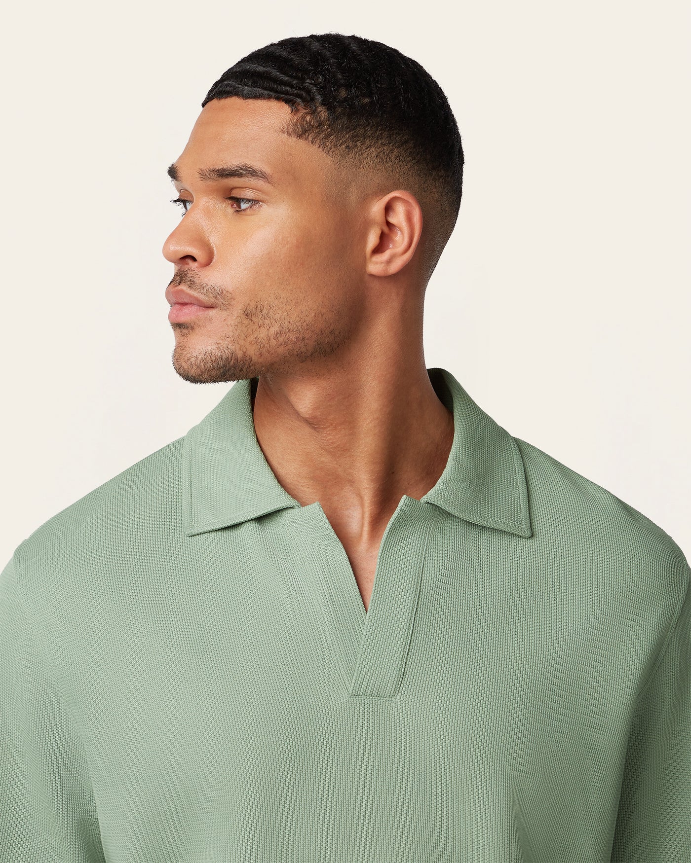 Relaxed Polo Fern Green