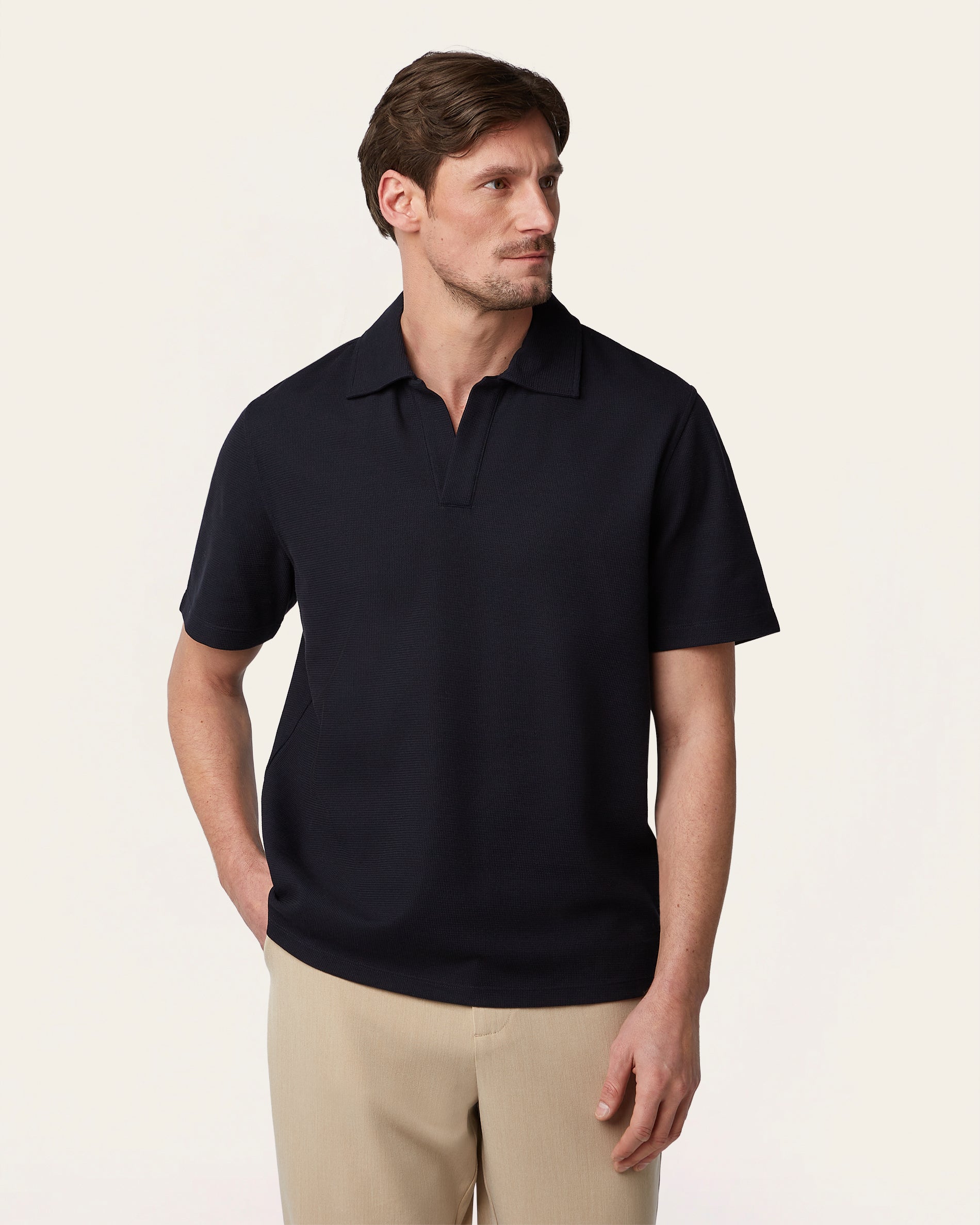 Navy Relaxed Fit Polo Shirt – Odour Resistant | LABFRESH