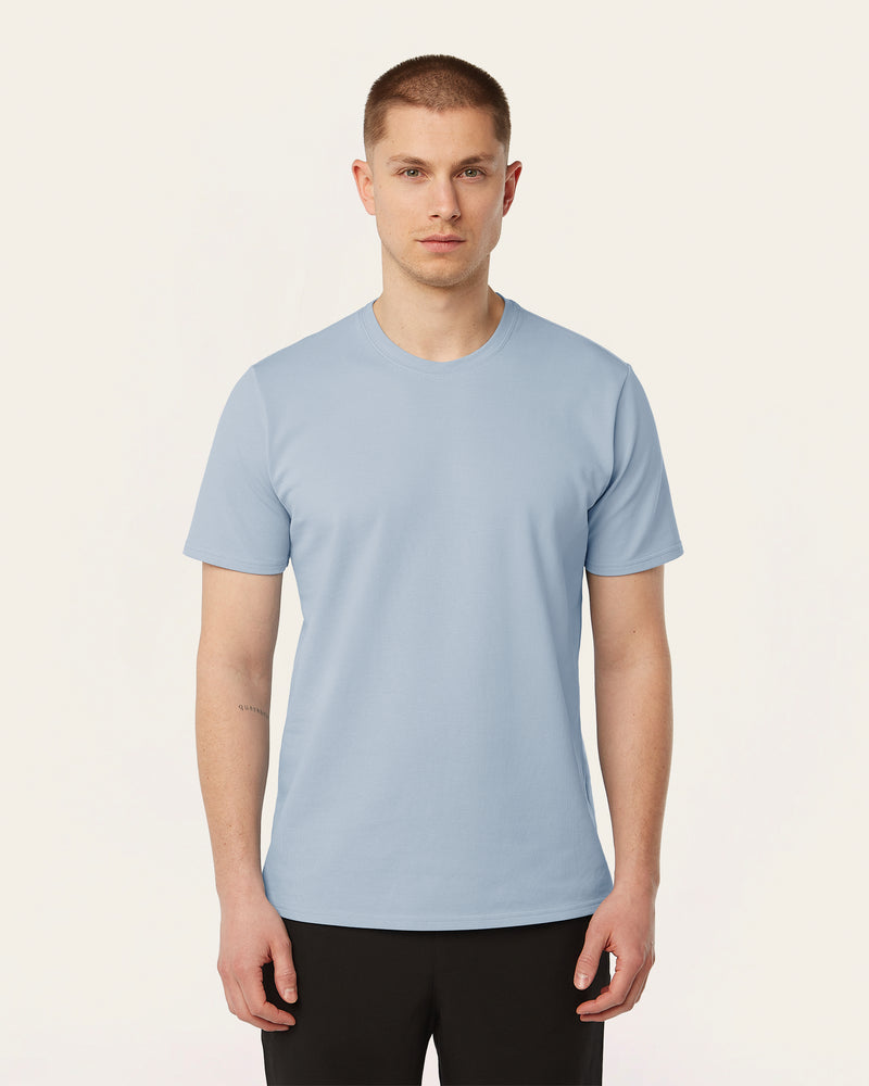 Piqué t-shirt Light Blue
