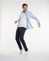 Prior tech: Oxford shirt blue