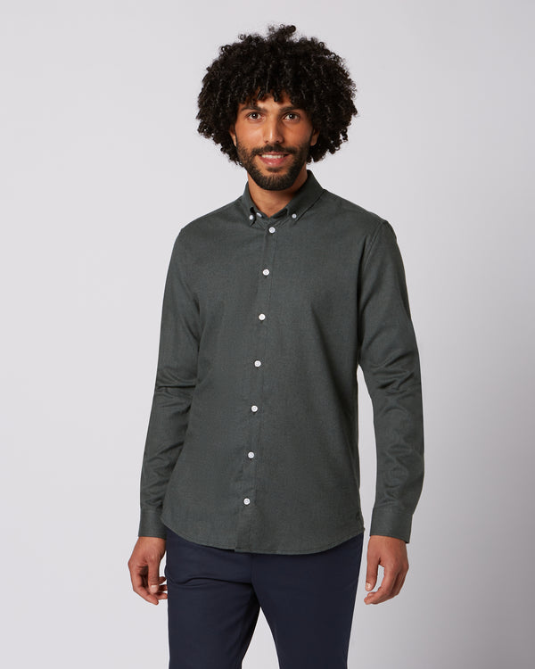 Prior Tech: Flannel shirt dark green