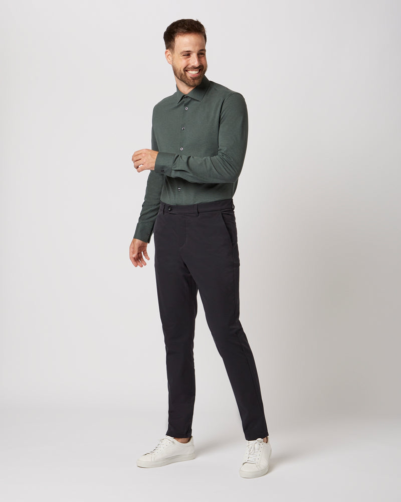 Knitted shirt dark green